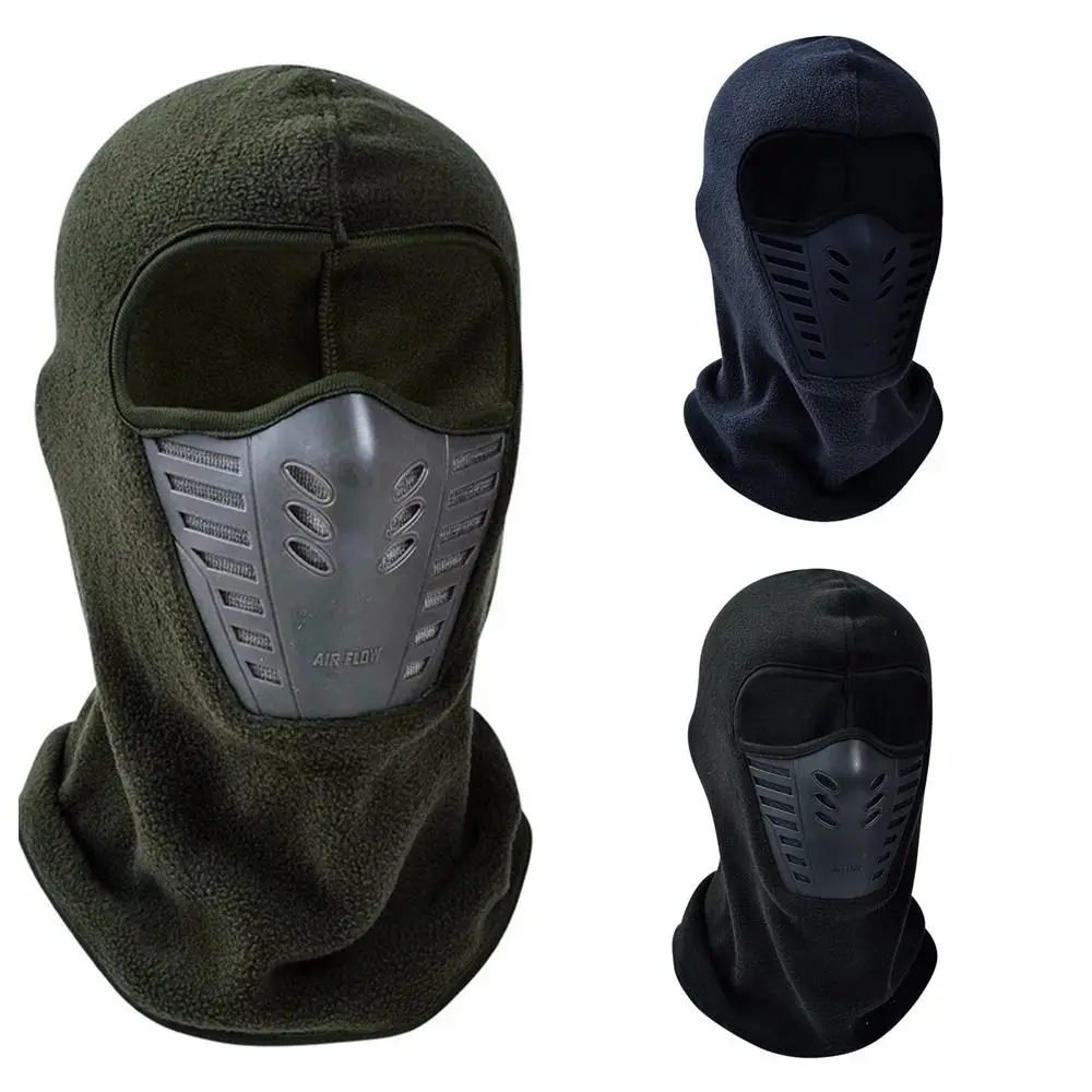 내구성이 두꺼운 스키 타기 마스크 캡 방진 방풍 양털 열 목 따뜻한 얼굴 보호 오토바이 마스크 남자 유지