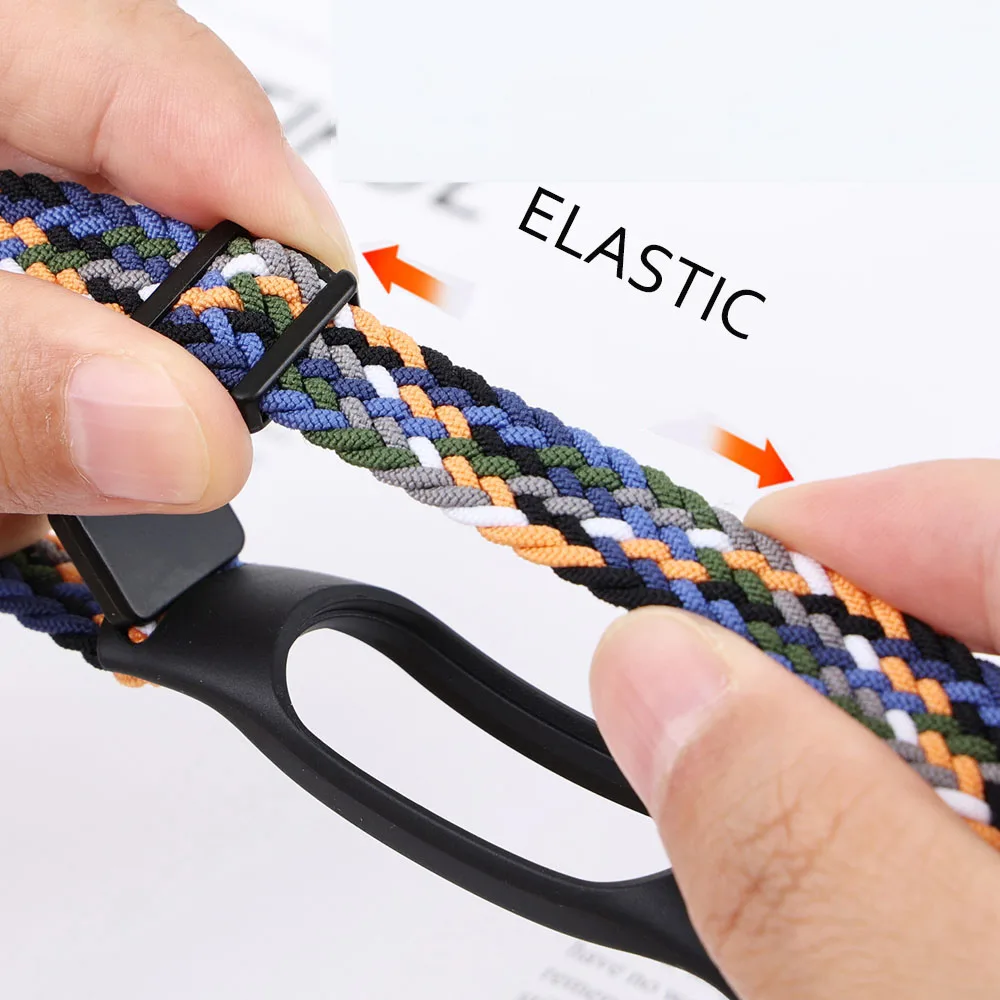 Magnetic Braided Loop Strap - Stretchy Nylon Elastic Sport Band