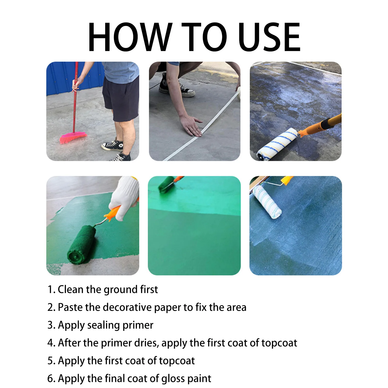 Anti-Slip Water-Based Floor Paint Waterproof Coating and Eco-Conscious Floor Paint Suitable for Parking Lots Intersections