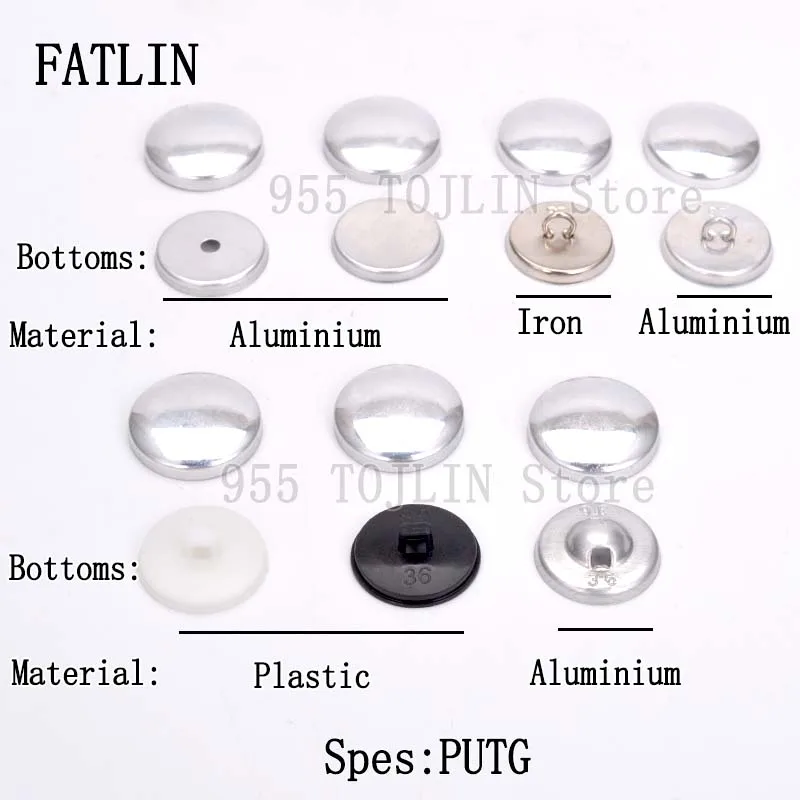 Fabric Covered Button Mold 20L-60L Press Die Assembly Mould Tool For Round Bread Shape Button Accessories DIY PUTG 5