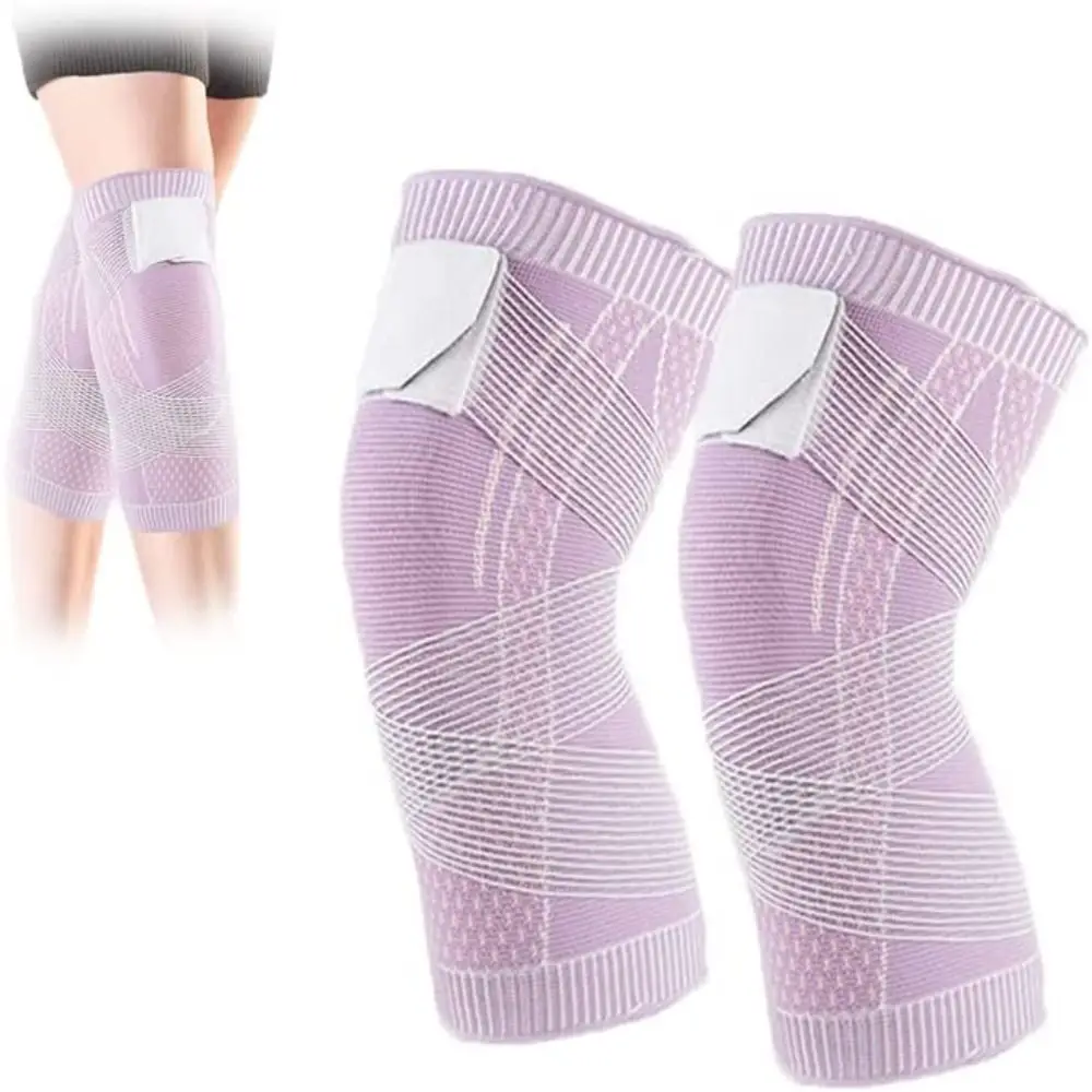 

1 Pc Compression Knee Pads Support Sleeve Protector Elastic Kneepad Brace Spring Support Volleyball Running Silicone Pad Safety