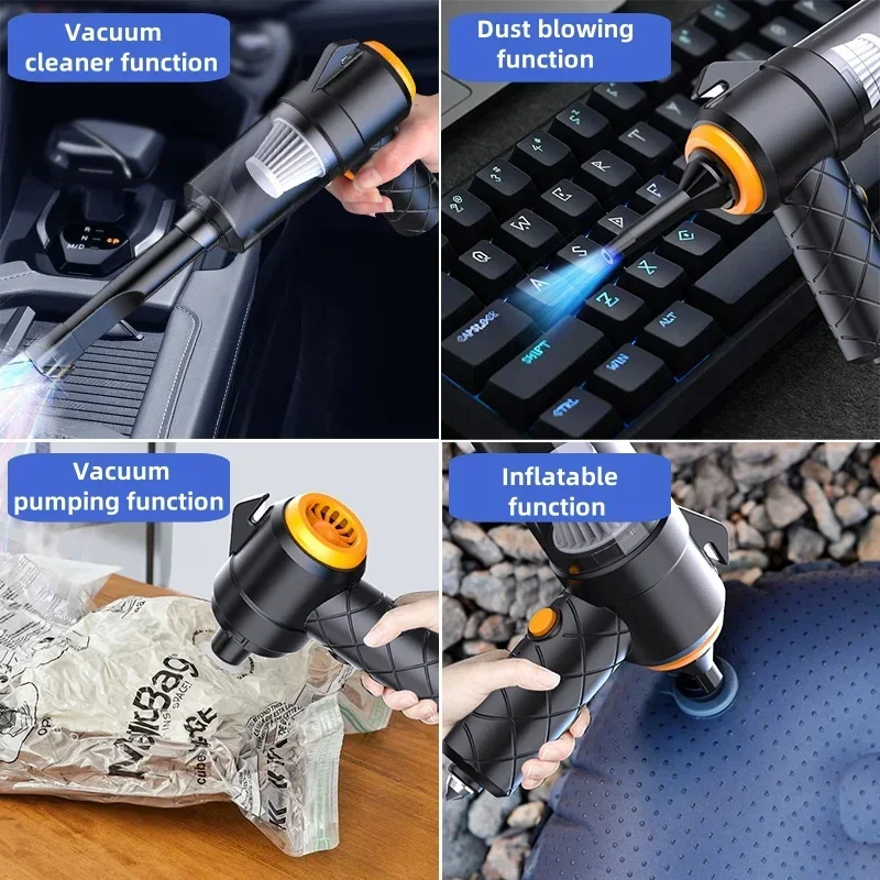 Xiaomi MIJIA 9000pa Car Vacuum Cleaner High-power 6 in 1Charging Multifunctional Blowing And Suction Handheld Car Vacuum Cleaner 2