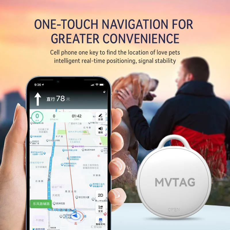 어린이, 노인 및 애완 동물용 방수 iTag GPS 추적기, 글로벌 포지셔닝, 분실 방지 파인더 장치, Apple Find My 앱으로 작동