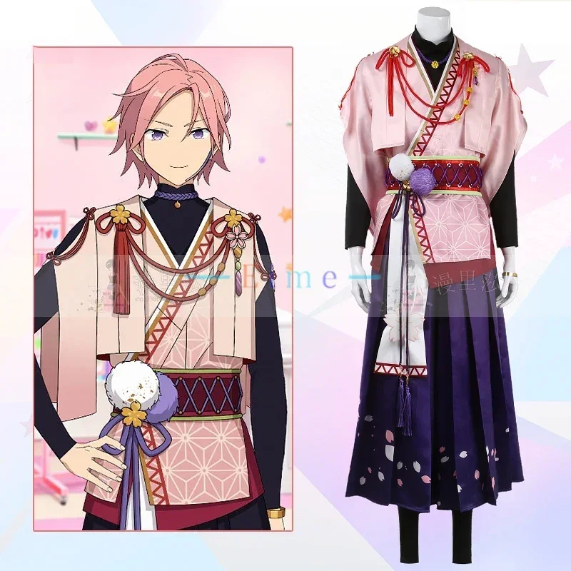 

Game Ensemble Stars Oukawa Kohaku Cosplay Costume Fancy Sakura Kimono Party Outfits Halloween Carnival Uniforms Custom Made