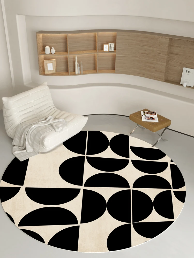 

Round Rug Luxury Home Decoration Large Area Living Room Carpets Comfortable Soft Bedroom Carpet Coffee Table Rug ковер Tapete IG