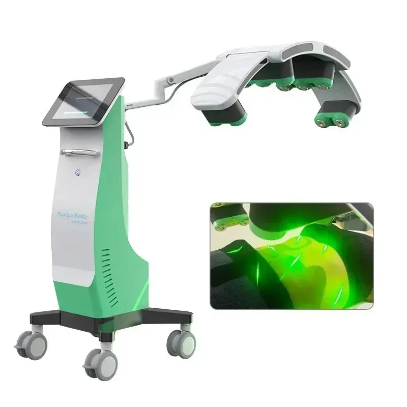 10D Maxlipo 마스터 치료 통증 상처 치유 532nm Lipolaser 모양 슬리밍 기계 지방 분해 지방 제거 체중 감량 화상 지방