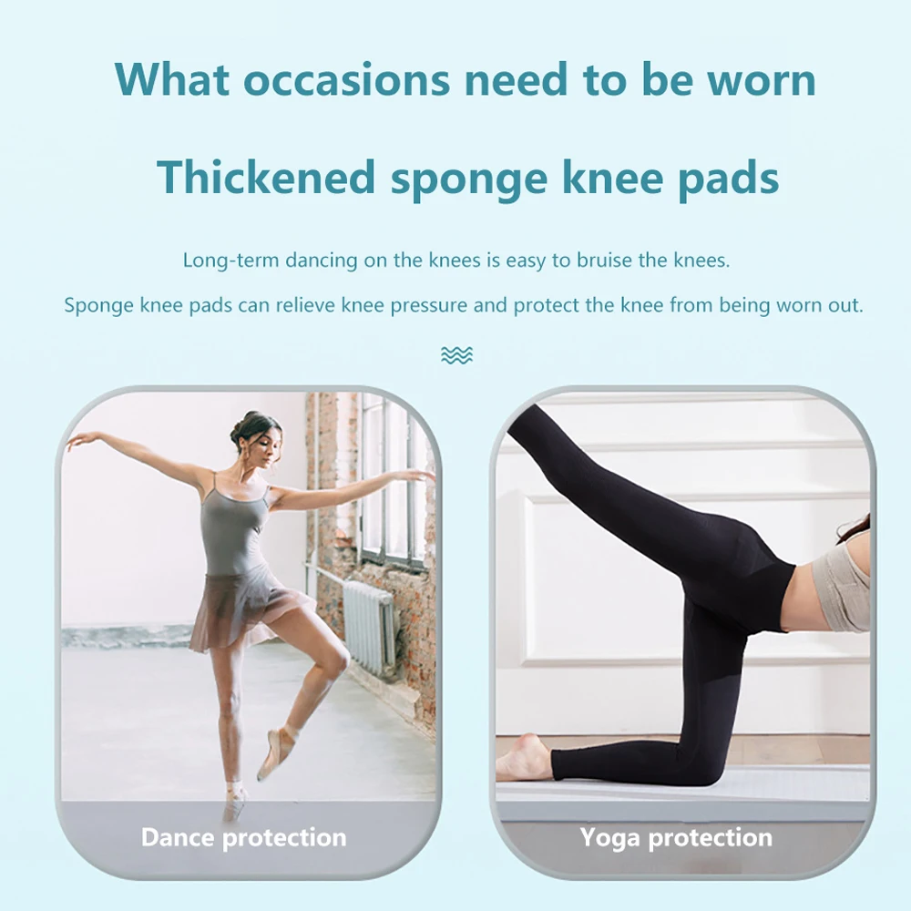 Sports Knee Brace Soft Knee Pads Compression Sleeve 1 PCS for Dance Volleyball Basketball Running Football Jogging Cycling