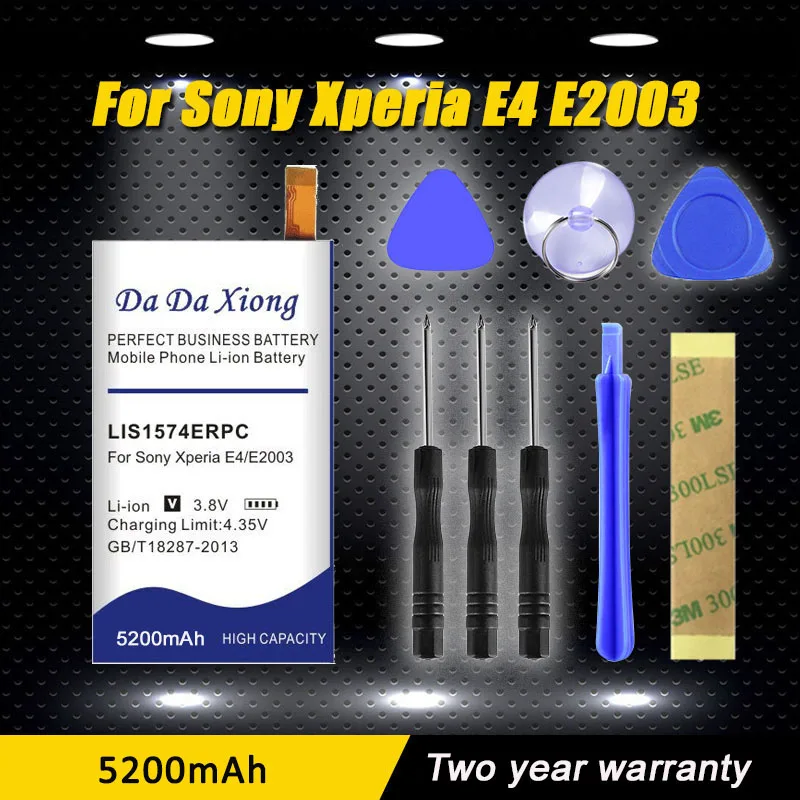 

New Model [ LIS1574ERPC ] 5200mAh Li-ion Phone Battery Use For Sony Xperia E4 E2105 E2003 E2033