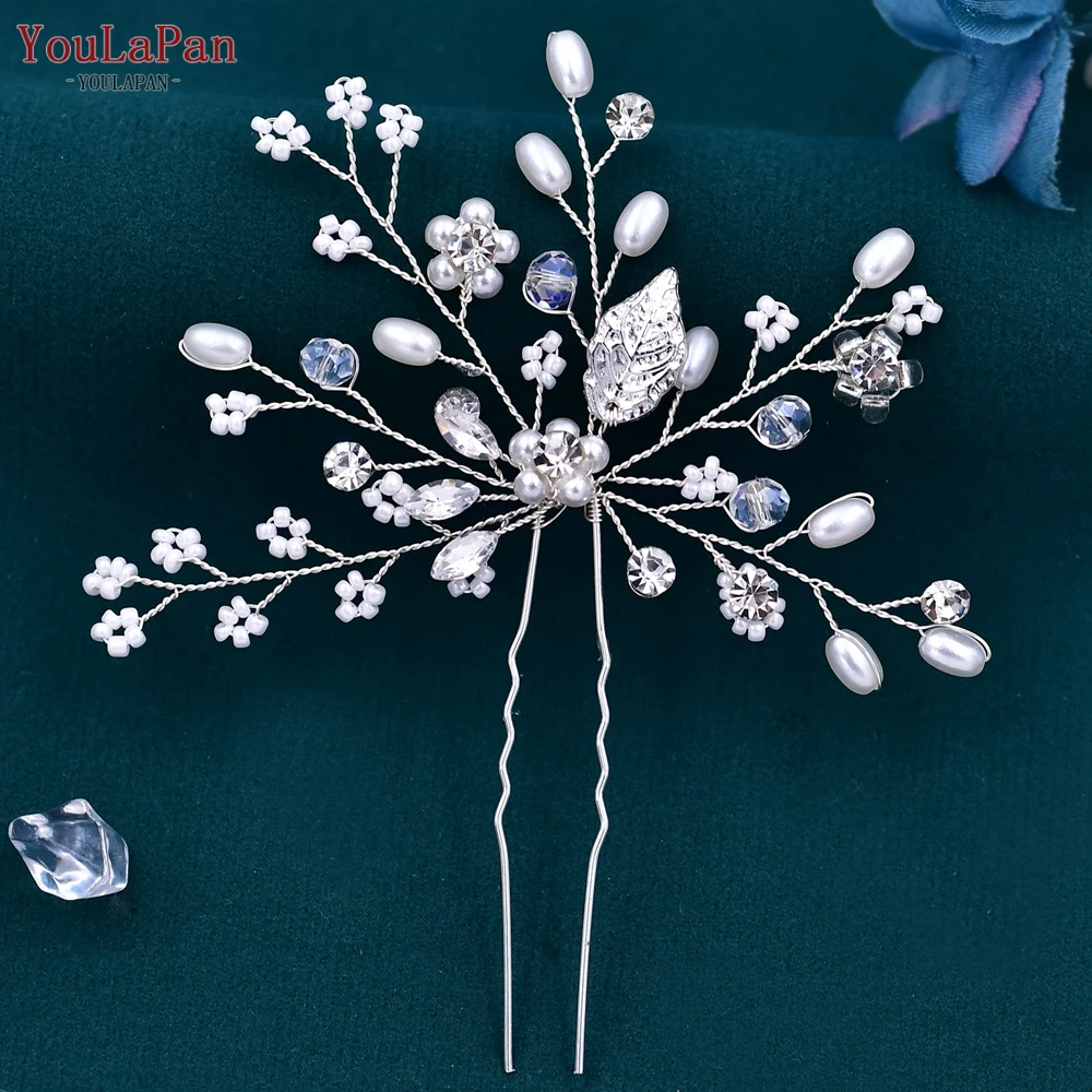 Hair Accessories Bridal Hair Accessories U Hair Pins Wedding Hair Accessories Rhinestone Headpieces Ladies Hairs Comb HP103-1
