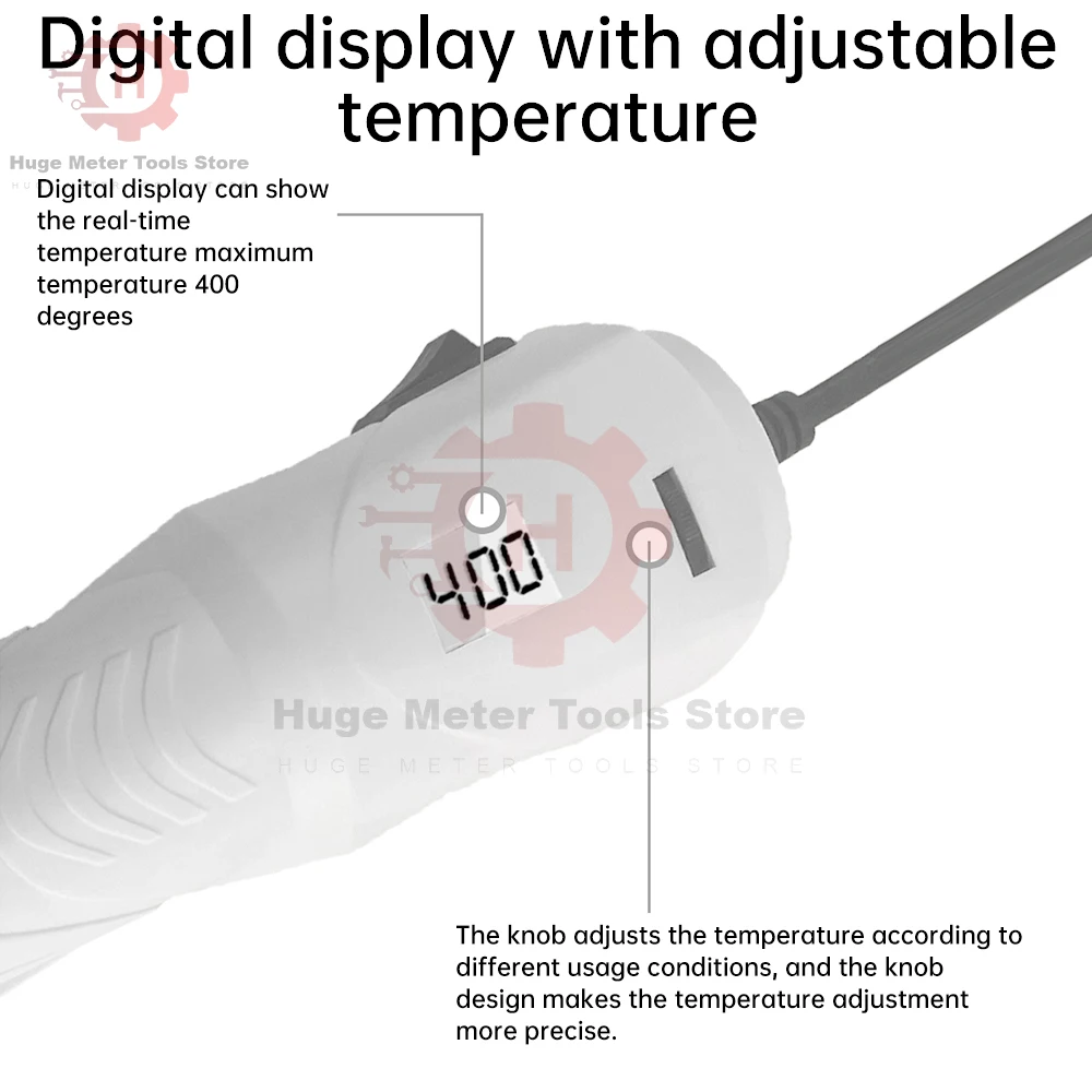 Hot Air Gun Adjustable Temperature 220V 250W EU Plug China Plug DIY Soldering Dryer Mini Blower For Crafts Shrink Tube Heat Tool