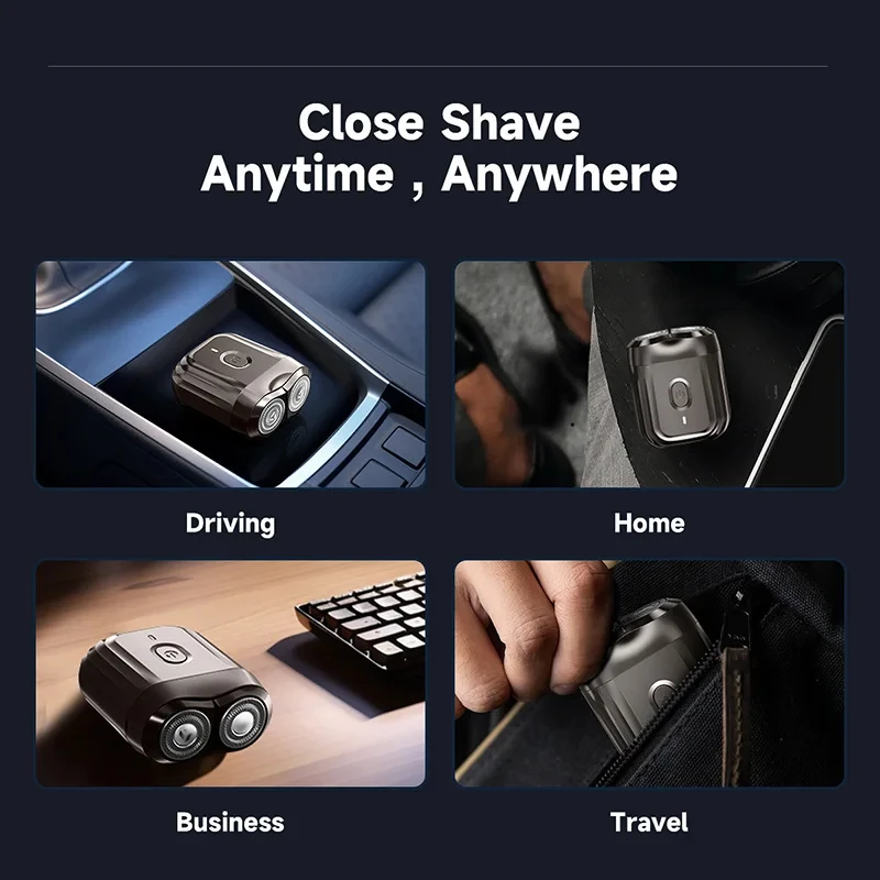 Xiaomi Double-headed Mini Magnetic Shaver Type-C Charging Silent Washable Electric Shaver Portable Men Women Electric Razor New 6