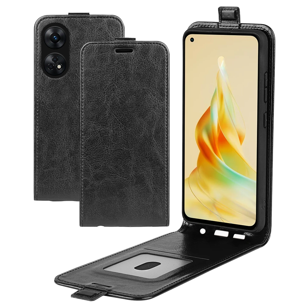 Per Oppo Reno 8T 9 7 6 Pro 5G Custodia In Pelle Retrò Luxury Flip Vertical Full Cover Per Oppo Reno 9 8 6 Pro Phone Funda Bags Custodie