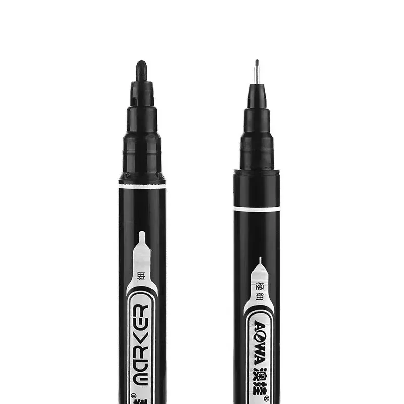5/10Pcs Double Headed Marker Pen Oil Quick Drying Marker Pen Art Specific Marker Pen Fine Black Water-based Hook Pen Wholesale