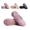 Soft Ballet Shoes Easy To Care PU Leather Size 32-40 Yoga Shoes Full Sole Wear Resistant Women's Ballet Slipper Girls 3