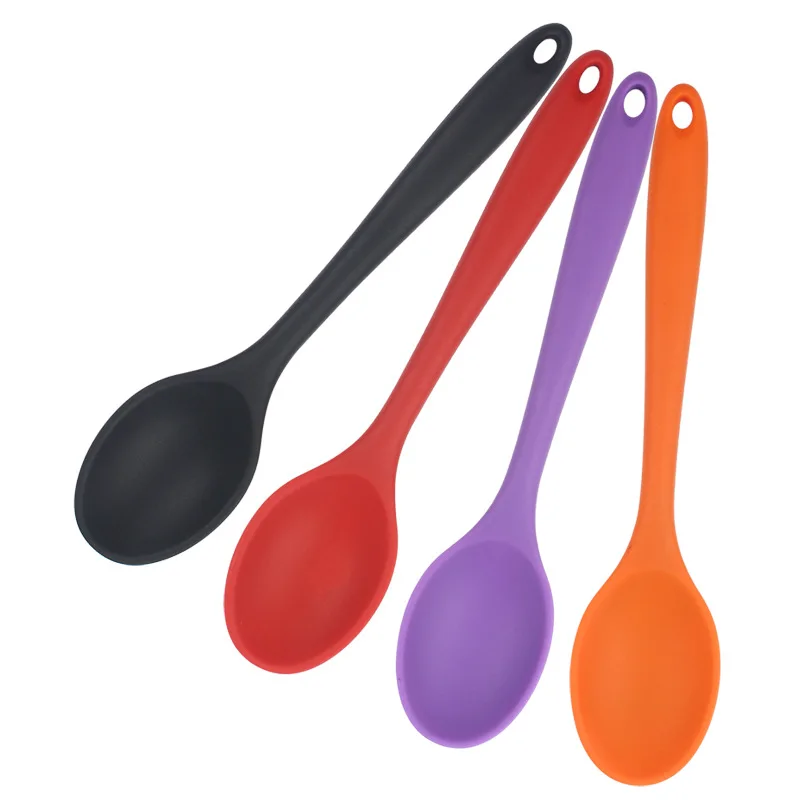 Multicolor Silicone Cooking and Baking Spoon