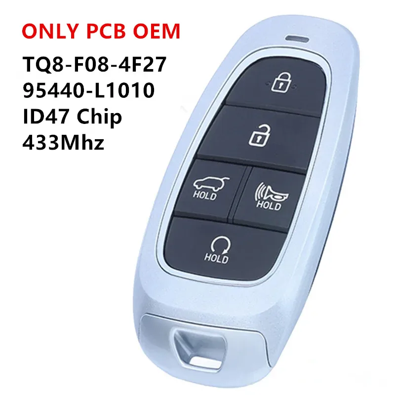 

KEYECU Original PCB 5 Button Smart Car Key For Hyundai Sonata 2019-2020 Remote Fob 47 Chip 433Mhz TQ8-F08-4F27 95440-L1010