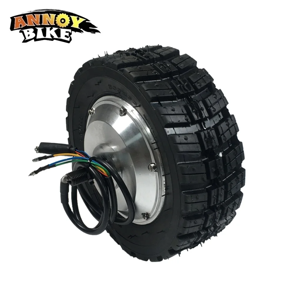 WheelbarrowElectricMotorKitCartBrushlessGearHub8InchWheelOff