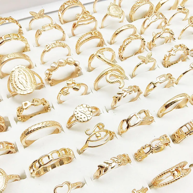 30pcs/lot Gothic Punk Ring Set For Women Men Fashion Butterfly Heart Snake Design Match Rings Daily Wear New Party Jewelry Gifts 4