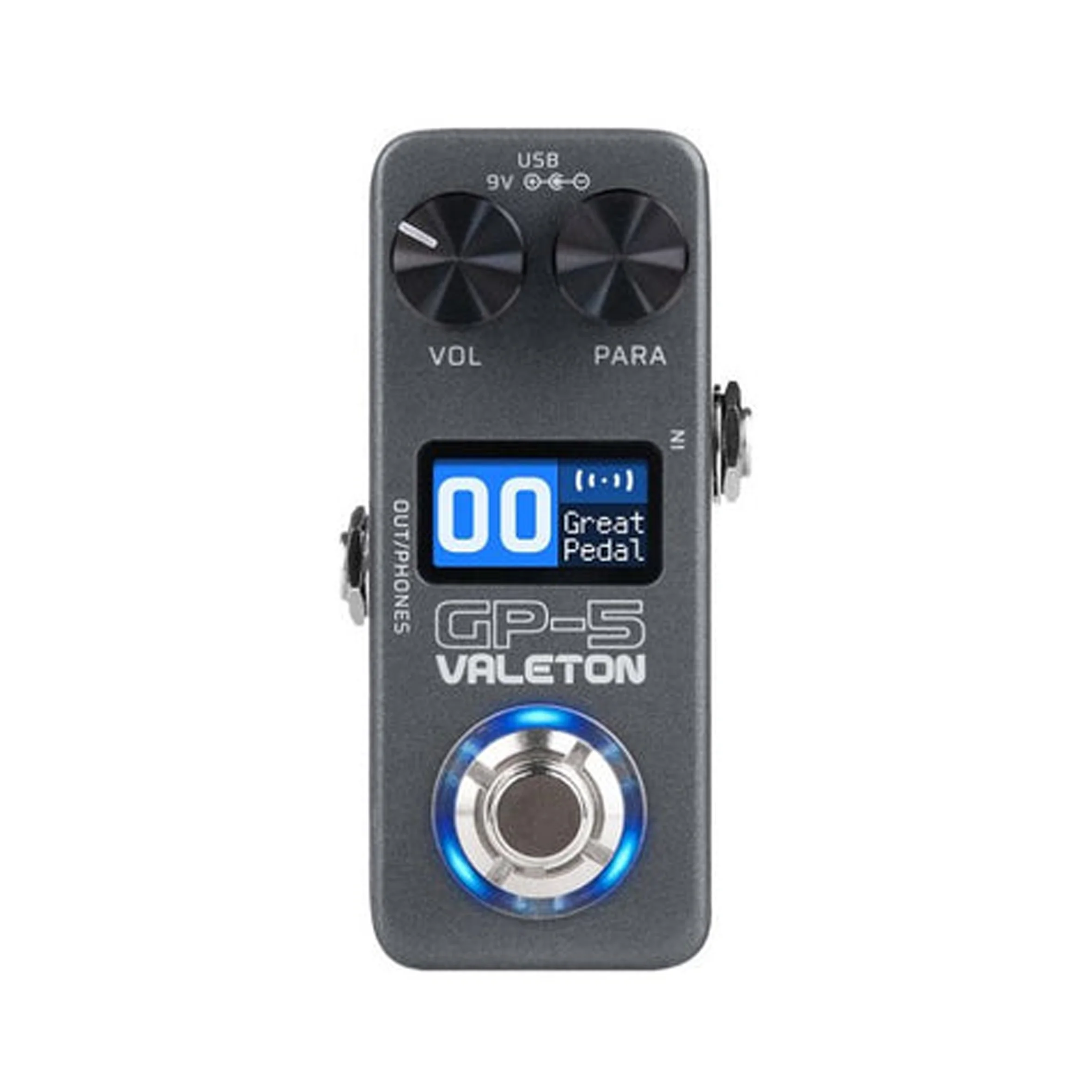 Valeton GP-5 일렉트릭 기타 통합 이펙트 믹스 베이스 장치 로더는 타사 인클로저 IR 파일 로딩을 지원합니다.