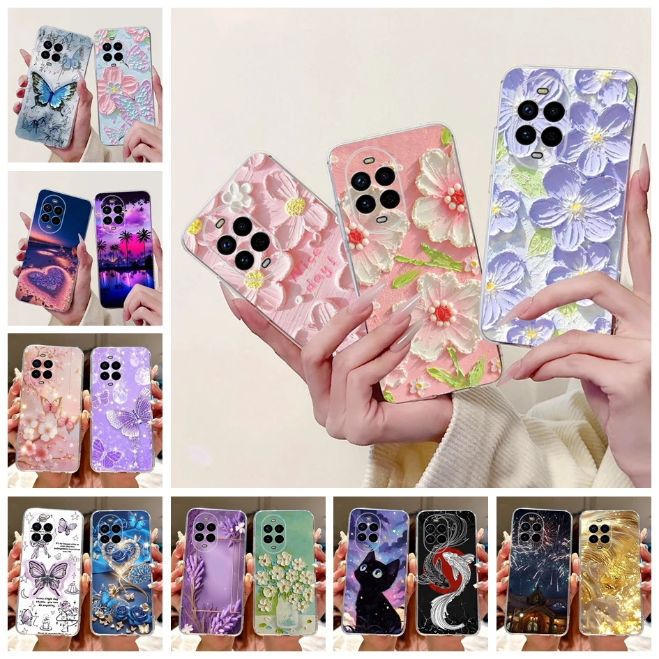 Floral Butterfly Soft Silicone Phone Case - Clear Protective Cover
