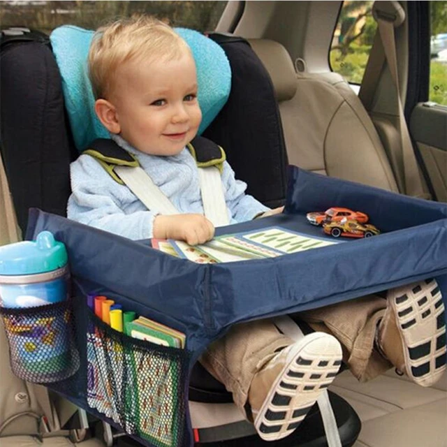 ZK40 Baby Car Seat Storage Tray Kids Toys Food Water Rack Kids Safety Desk  Kids Desk Storage Travel Play Car Accessories - AliExpress