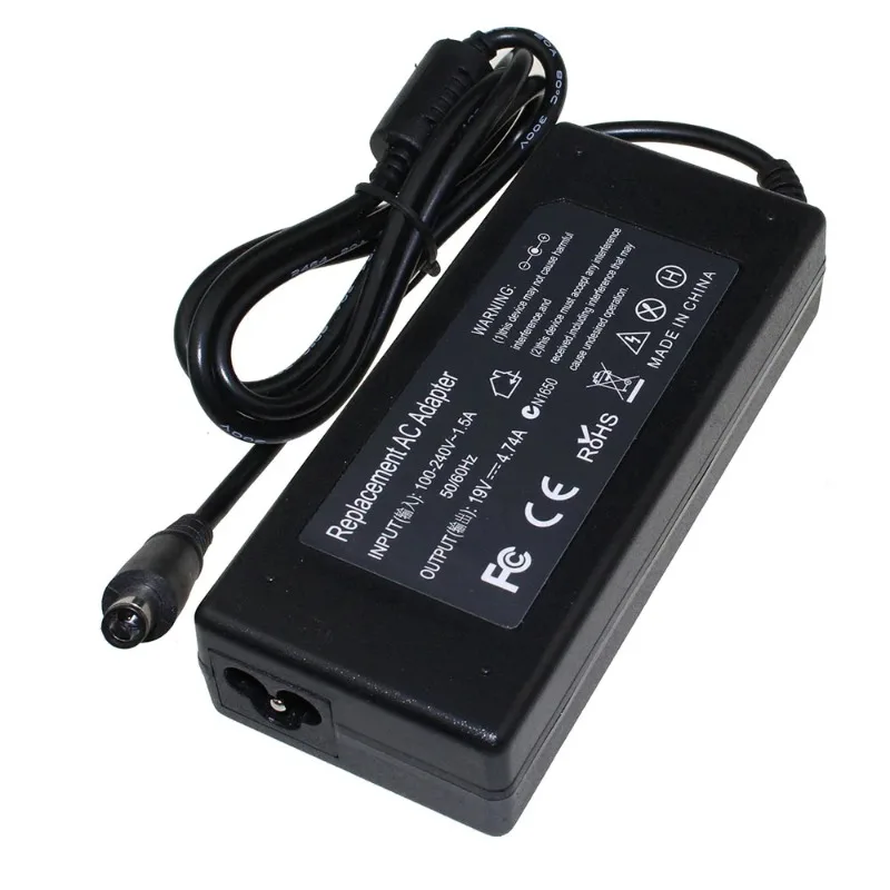 Laptop Charger Power Adapter 19V 4.74A 7.4x5.0mm Notebook Adapter Power Supply for HP 63955-001 609940-001 PPP012H-S Pavilion Dv4 Dv5 G4 G6 G7 AC Charger