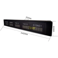 The securities market and securities firms use a 5-time zone clock/desktop world clock 2