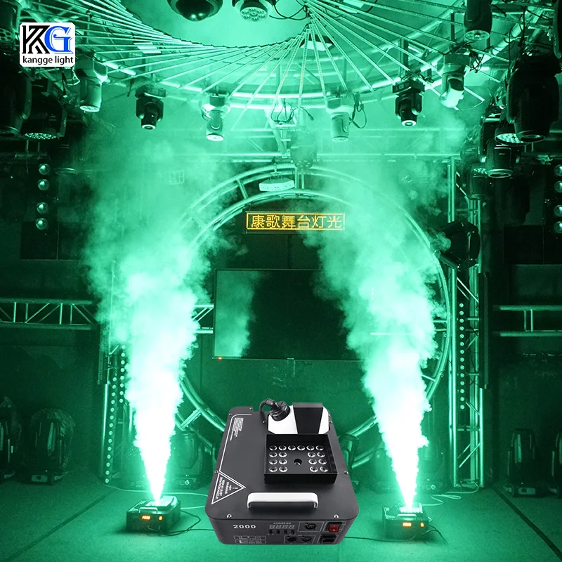Led Stage Fog Machine DJ Smoke Machine 1500W Fogger DMX Vertical Smoke for Party Wedding Stage Equipment