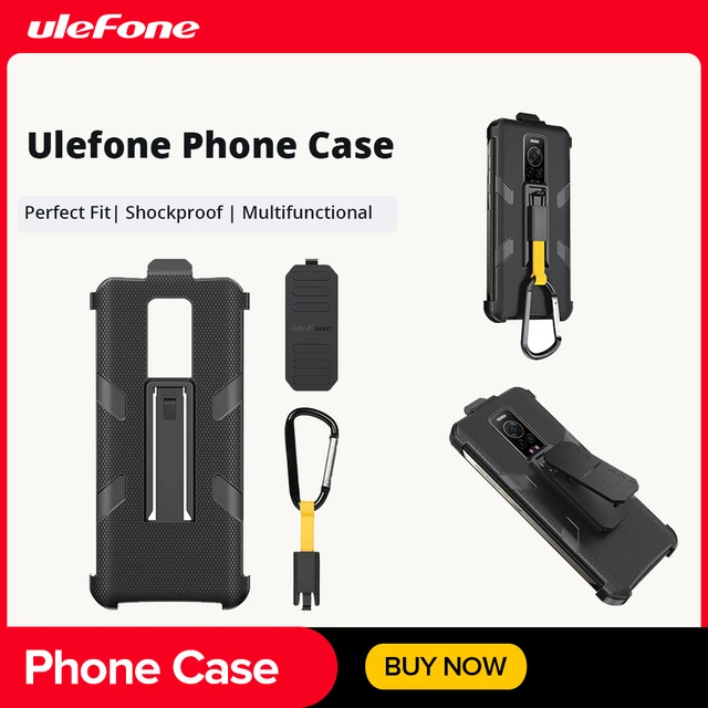 Original Ulefone Phone Case with Belt Clip and Carabiner For Armor 21 Hard  Cover