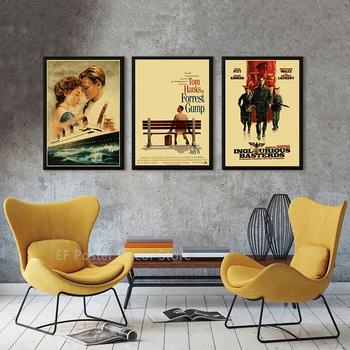 Hot Classic Movie Poster Film Aesthetic Prints The Office Friends TV Retro Painting Vintage Home Room Bar Art Wall Decor Picture 3