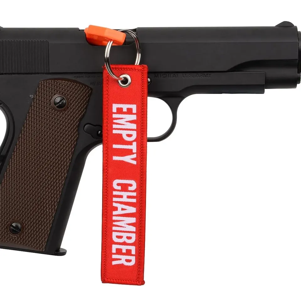 3/6/10 Stück Universal-Kammer-Sicherheitsflagge mit Picatinny-Schienen-Adapter für Gewehr, Handfeuerwaffen, Schrotflinten, Pistole, leere Kammer mit Etikett entfernen – Detail 2