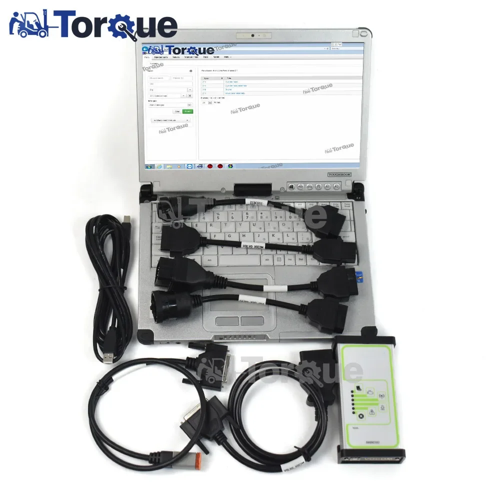 

For-VOLVO VOCOM VCADS diagnostic tool for-Volvo/Renault/Mack Truck Diagnose 88890300 with PTT 2.8 for-volvo with CF C2 laptop