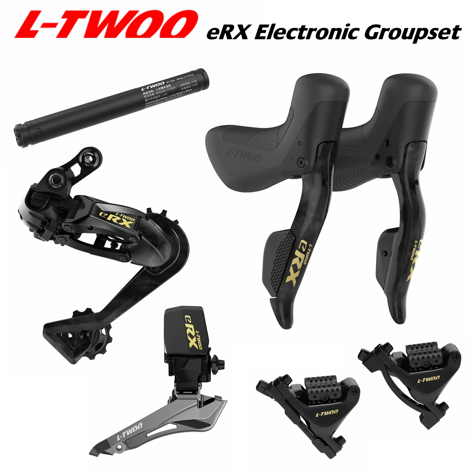 LTWOO-Grupo Eletrônico eRX eR9, Bateria Substituível, Programação de Aplicativos, Estrada, 2x12s, 2x11s