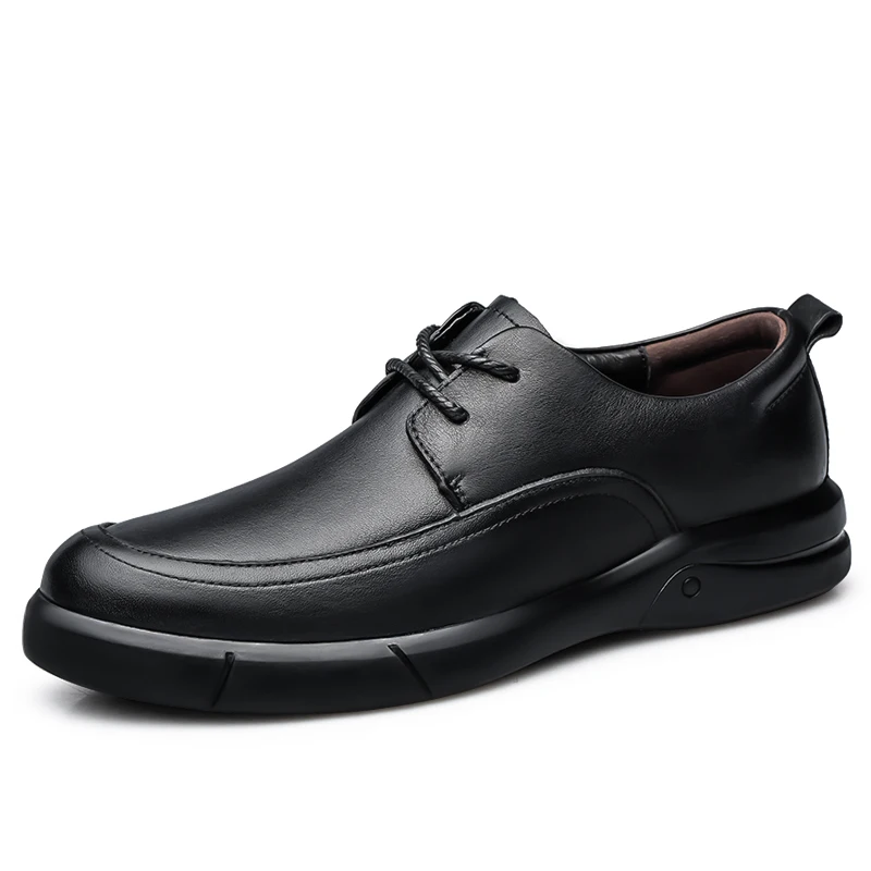 

2022 Men's Genuine Leather Shoes 38-46 Soft Anti-slip Rubber Loafers Shoes Man Casual Flats Walking Driving Shoes Lightweight