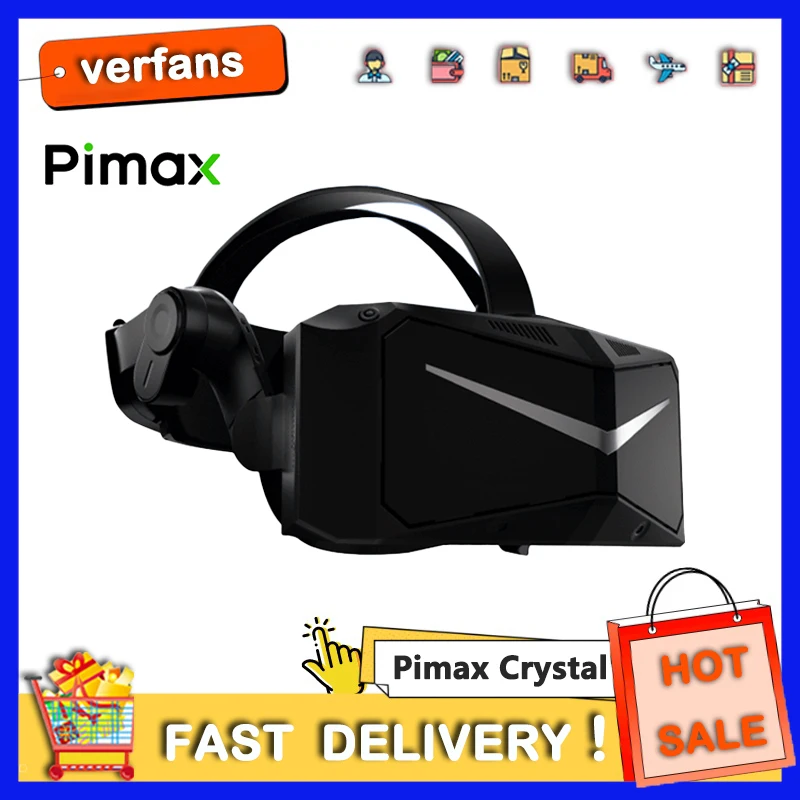 Pimax Crystal - Gafas de Realidad Virtual con Doble Motor para PC y Todo en  Uno, Paneles Duales QLED+Mini-LED con Resolución de 5760x2880, Negros Más  Puros y Cristalino, 256 GB : 