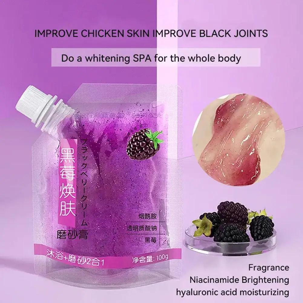 

Natural Fruit Exfoliating Gel Deep Cleaning Remove Dead Skin Chicken Skin Oil Control Whitening Nourish Rejuvenation Body Care