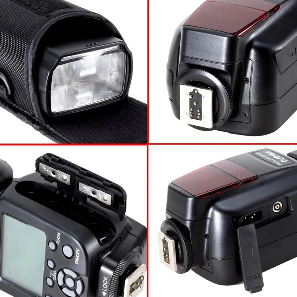 Фото Triopo TR-988 TTL Высокоскоростная синхронизация профессиональная фотовспышка Speedlite для Canon и Nikon 6D 60D 550D 600D цифровые SLR-камеры №5