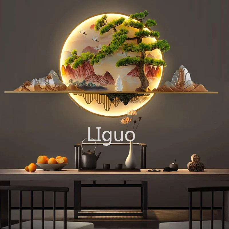 

Modern Chinese Led for Wall Pictures Creative Landscape Sconce for Picture Lighting Decor Living Room Study Picture Wall Lamp