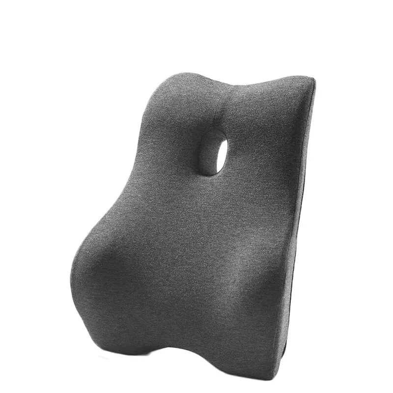 Office Waist Pillow Ergonomic Lumbar Support Memory Cotton 4D Curved Waist Pad Car Rest