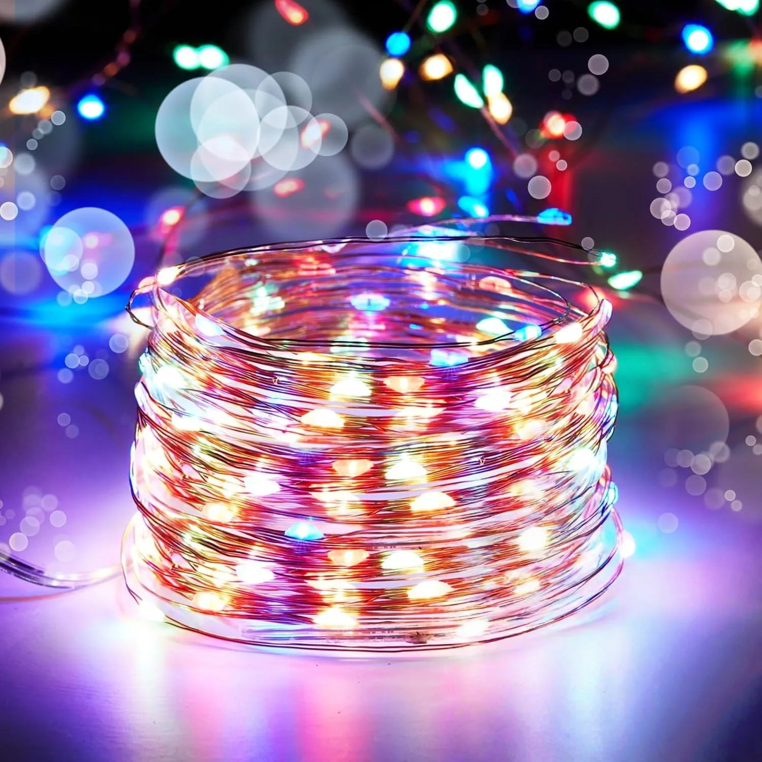 ตัวเลือกสินค้า แบตเตอรี่ LED 100 ดวง สำหรับตกแต่งแคมป์ปิ้ง งานแต่ง คริสต์มาส