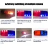 Red/Bule White Strobe Clip Lamp Traffic Warning Signal Flashing Light Warning Safety Police Shoulder Chest Emergency Light 2