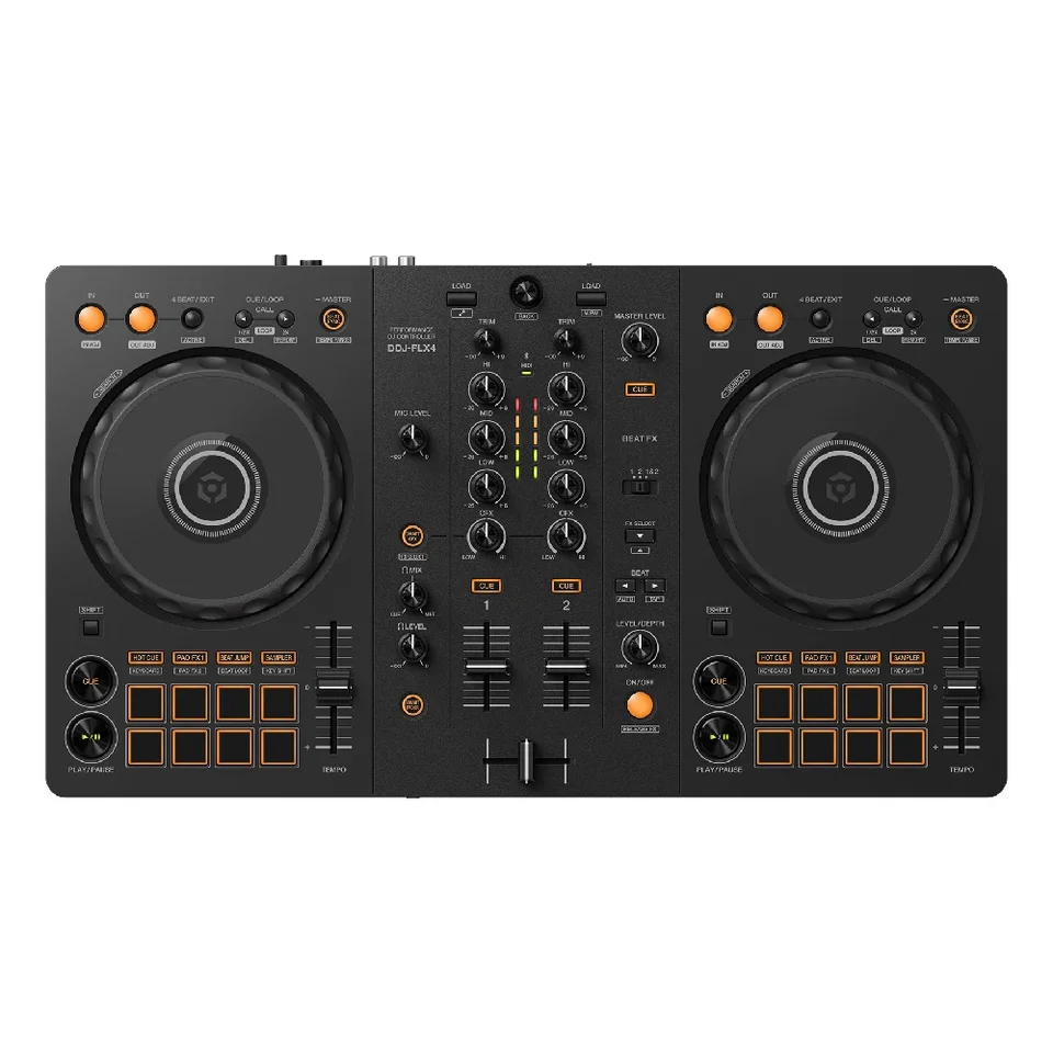 최고의 DJ 컨트롤러 사운드 시스템 스피커 및 앰프, DJ DDJ FLX4 2 채널 DJ 컨트롤러 오디오 콘솔 믹서