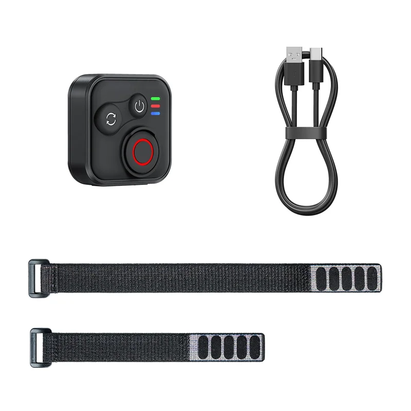 Action Camera Accessory Action Camera Remote Control ABAC-Wireless Bluetooth Action Camera Remote Control With Wrist Strap For Insta360 X5/X4/ACE Pro Gopro Hero 13-8 Series