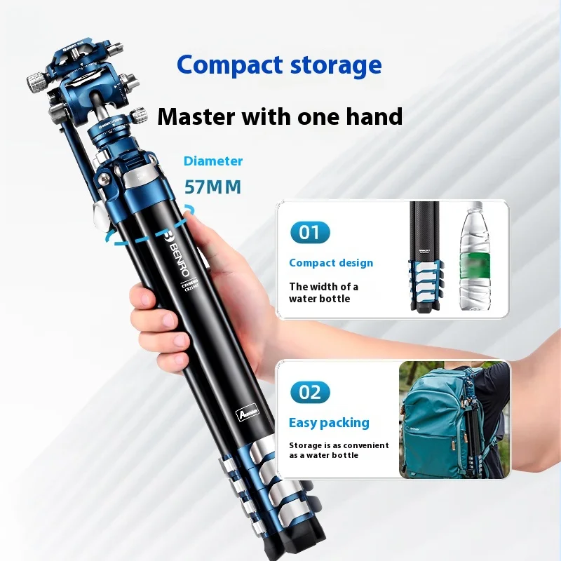 Benro Bluebird CB258CK CB259AFK CB259CFK Carbon Fiber Video Tripod Kit Fluid Head Twist max load 4.5kg camera tripod photography tripod