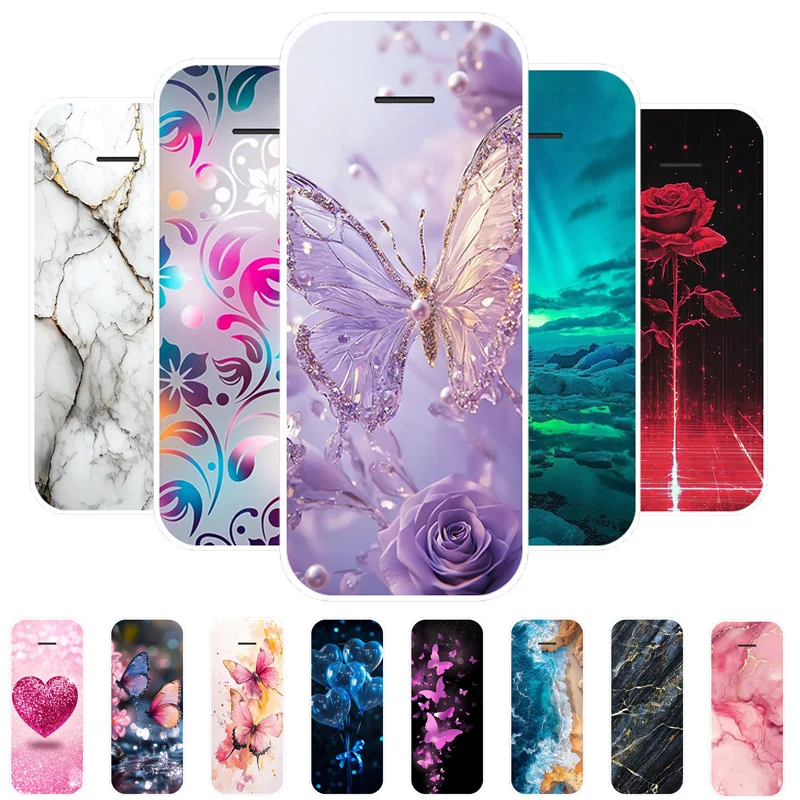 Luxury Marble Painted Clear Silicone Case - Soft Protective Cover