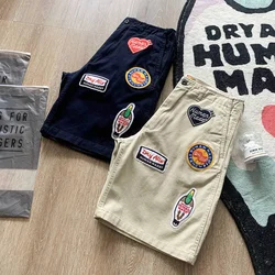 Short brodé à cinq points pour homme et femme, vêtement à la mode 