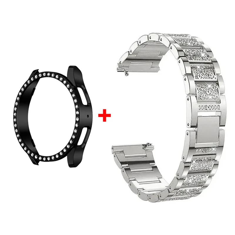 Stainless Steel Diamond Bracelet with Protective Bumper Case