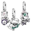 Pendant Dinosaur Bear Unicorn Playing Guitar Charm Beads Fit Original European 925 Sterling Silver Bracelet Necklace DIY Jewelry 1