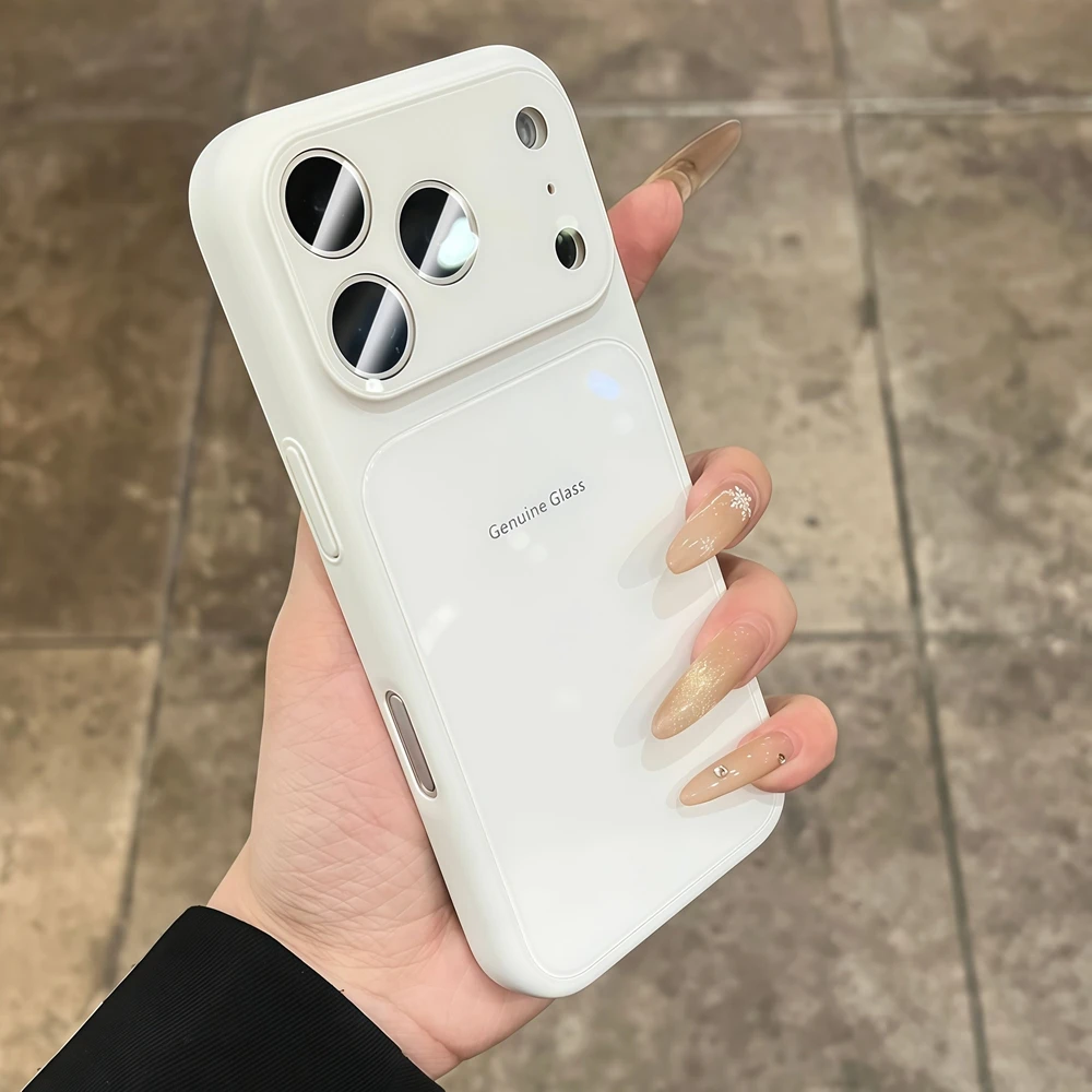 Echtes Glas Handyhülle Stoßfest Für Iphone Pro Max Plus_voghion.com