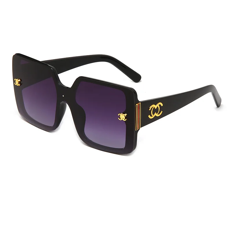 Нови очила с голяма рамка дамски UV слънчеви очила мъжки слънчеви очила